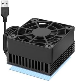 Resim PANO-MOUNTS 40mm Mini USB Radyatör Fanı Sessiz ve Verimli 4010 Fan Dahil 10mm Alüminyum Isı Emici ve Termal Ped Grafik Kartları Yönlendirici HDD 3D Yazıcı 