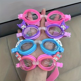 Resim Sanrio Sis Önleyici Yüzme Gözlüğü Ayarlanabilir Kayışlarla - Tarçın Köpek & Hello Kitty Tasarım, Plaj Havuz Seyahat için Canlı Karışık Renkler, Paskalya Mezuniyet Hediyeleri (Yetişkin Boyutu), Su Sporları Ekipmanı | Karakterli Yüzme Kıyafeti | Rahat Kullanım 