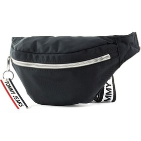 Resim Tommy Hilfiger Tjw Logo Tape Bumbag Nyl Kadın Bel Çantası Black - Black / STD 