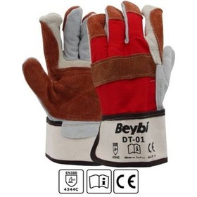 Resim Beybi Dt-01 Deri Kaplı Isıya Dayanıklı Ağır İş Eldiveni 10lu Pak 