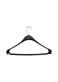 Resim Plastik Elbise Askısı 43 CM 25 Adet Siyah 