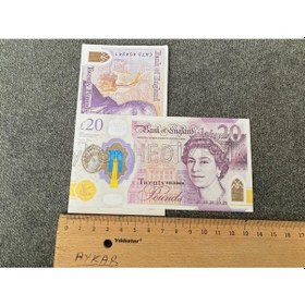 Resim 300 ADET 20 STERLİN BANKNOT POUND PARA GEÇERSİZ DÜĞÜN İÇİN PARALA 