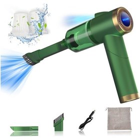 Resim Reedark El Arabası Süpürgesi 9000pa Güçlü Emme 120w 90 Katlanabilir Led Işıkli Kablosuz Ev-araç İkili Kullanımlı Yeşil 