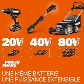 Resim WX550 20VOLT 2.0AH. Li-Ion Profesyonel Dekupaj ve Tilki Kuyruğu Testere 