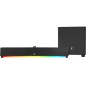 Resim Rm-1 Soundwave Plus Siyah 2X15 Watt+34 Watt Bt+Usb+Aux+Tf Kartlı Gaming Soundbar 