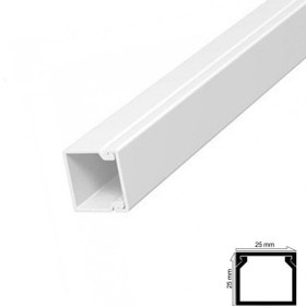 Resim opencart Yeni Opencart Kablo Kanalı 25X25 Mm 2 Metre Yapışkan Bantlı 4 Adet Kampanya!!! 