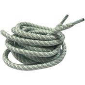 Resim srtfootcare Çift Renk Yuvarlak Fitilli Bot Bağcığı 5mm X 120cm 1 Çift Yeşil Beyaz 