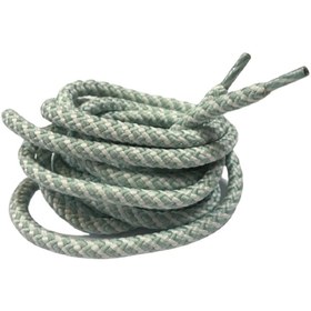 Resim srtfootcare Çift Renk Yuvarlak Fitilli Bot Bağcığı 5mm X 120cm 1 Çift Yeşil Beyaz 