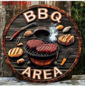 Resim Willowhaven 1 Adet 18x18 Cm Retro Mangal Logo Düz 2d Etkili Dekor Hediyelik 