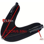 Resim Chuangyinshop Siyah Karın Kası Kemeri - Evde Spor İçin Ayarlanabilir Direnç Bantları 