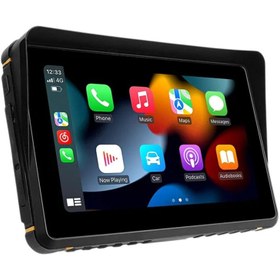 Resim GÜMRÜK BEY SS-MTC5 5 İnç Dokunmatik Ekranlı Motosiklet İçin GPS Navigasyon Çift Bluetooth Su Geçirmez IP67 