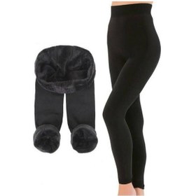 Resim Megfit Peluş Içli Kışlık Taytsiyahs-M Siyah 