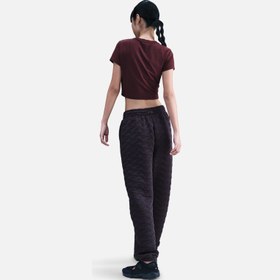 Resim Nike Phoenix Fleece Oversized High-Waisted Jacquard Kadın Pantolon 