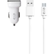 Resim Exe Technology Exe 2.4a Çift Usb Araç Içi Şarj Aleti Type C Kablolu 