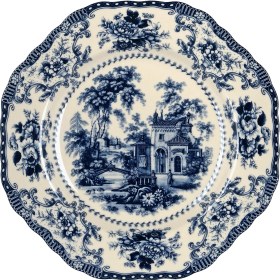 Resim LuckyArt Lucky Art Florantine 27CM 4lu Tabak Seti Mavi 