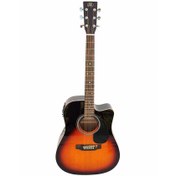 Resim Sx SD1-CE-VS Cutaway Elektro Akustik Gitar (Vintage Sunburst) 