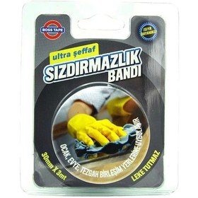 Resim Boss Tape 3852 Ultra Sızdırmazlık Bandı 30mmx3m Şeffaf 