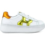 Resim Cici Bebe Ayakkabı Deri Beyaz Renkli Hologram Kız Çocuk Günlük Ayakkabı 