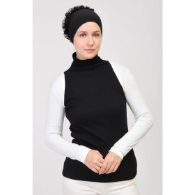 Resim Manolyaşal Uzun Kollu Kurtarıcı Terletmeyen Tesettür Bolero - Ekru 