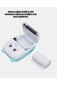 Resim İsmiyle Al Kablosuz Mini Cep Yazıcısı Bluetooth Destekli 1200mAh Bataryalı 