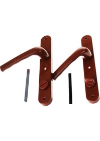 Resim Banyo-Wc - Kilitli Kahve Rengi Pvc Kapı Kolu (5477) NFSM-RSGO3456 