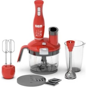 Resim Kırmızı Problade Sk Blender Seti, Güçlü ve Şık Mutfak Aksesuarı 