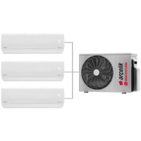 Resim Arçelik 1+3 24100 MD Pro Dış Ünite 2 Adet 9.000 Btu Beyaz İç Ünite + 1 Adet 18.000 Btu Beyaz İç Ünite Multi Sistem Klima 