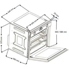 Resim Narte NT-OV401B 73 L Ankastre Fırın Siyah 