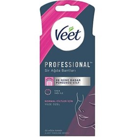 Resim Veet Professional Sir Ağda Bantları Normal Cilt- Yüze Özel 20 Adet 