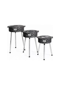 Resim Taşınabilir Kömür Barbekü Mangal - İksa - Büyük - 44cm 13cm 67cm Diğer 