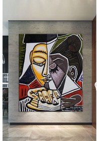 Resim Pablo Picasso Tete Dune Femme Lisant Premium Kanvas Tablo (8 Farklı Ölçü) 100 x 140 