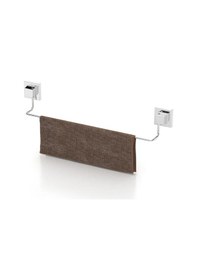 Resim Tekno Tel Ef-260 Krom Uzun Havluluk Yapışkanlı/vidalı Deliksiz Metal Banyo Havlu Barı Krom 