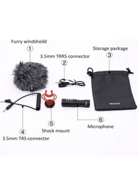 Resim Lea L-Cm Mm1 Kamera-Telefon Vs. Üzerine Takılan Mikrofon Seti 