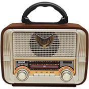 Resim Bood Retro Dekoratif ve Kullanılabilir Radyo 