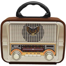 Resim Bood Retro Dekoratif ve Kullanılabilir Radyo 