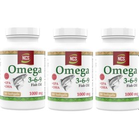 Resim Omega 3 6 9 Balık Yağı 1000 Mg 200 Capsül X 3 Kutu 600 Capsül 