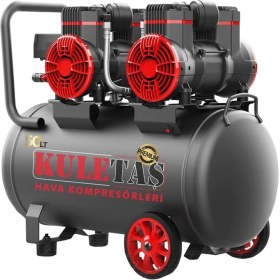 Resim Kuletaş Premium 50 Litre Sessiz Yağsız Hava Kompresörü 4 Hp (Italyan Tasarım) 