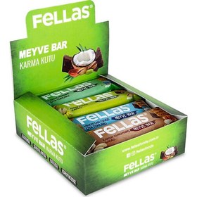Resim FELLAS Meyve Bar Karma Kutu 12 Adet (4 Çeşit) 