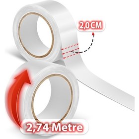 Resim Walker Tape Lace Front Mavi Protez Saç Bandı Rulo (2Cm X 2.74M) 