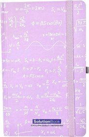 Resim Solution Book Orta Boy Çizgili Defter Lila Lila 