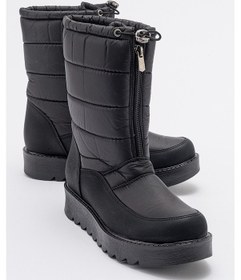 Resim Luvishoes Vay Siyah Fermuarlı Kadın Kar Botu Siyah 