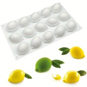 Resim 1 adet, 15 Boşluklu Limon Kek Kalıbı Yaratıcı Meyve Şekilli Silikon Mousse Fransız Tatlı Kalıbı Çikolata Pastacılık Süsleme Aracı Fırın Tepsisi 