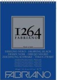 Resim Fabriano 1264 Drawing Black Paper Siyah Çizim Defteri Üstten Spir N11.14 