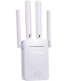 Resim Youtek 4 Antenli 300mbps Kablosuz Ağ Genişletici - Güçlü Sinyal, Kolay Kurulum, Beyaz Renk 