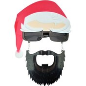Resim Yılbaşı Parti Gözlüğü Noel Baba Şapka&sakal Gözlük 