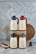 Resim Go İthalat CKR-2075 1.3LT RENKLİ CAM HAZNELİ RETRO PLASTİK TERMOS (5224) 