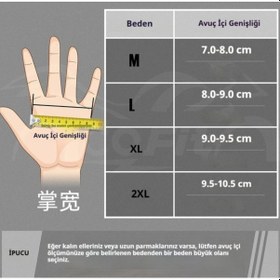 Resim Tcherchi El Koruyuculu Tam Boy Motosiklet Eldiveni Siyah 