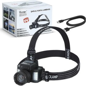 Resim Sensörlü Cree Tg LED Şarjlı Kafa Lambası WT-625 