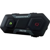 Resim Kn4150 Motosiklet Kask Interkom Bluetooth Intercom Kulaklık Seti Gri 