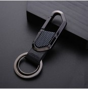 Resim Sones Jobon Zb-106a Çift Döngü Araba Metal Anahtarlık Siyah 